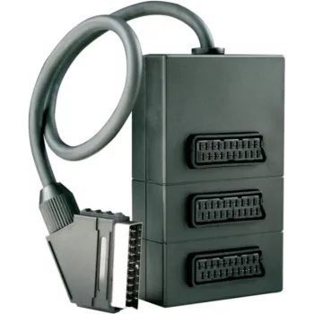 SCART adapteris Schwaiger SCV7030 533 1x SCART 3 išėjimai