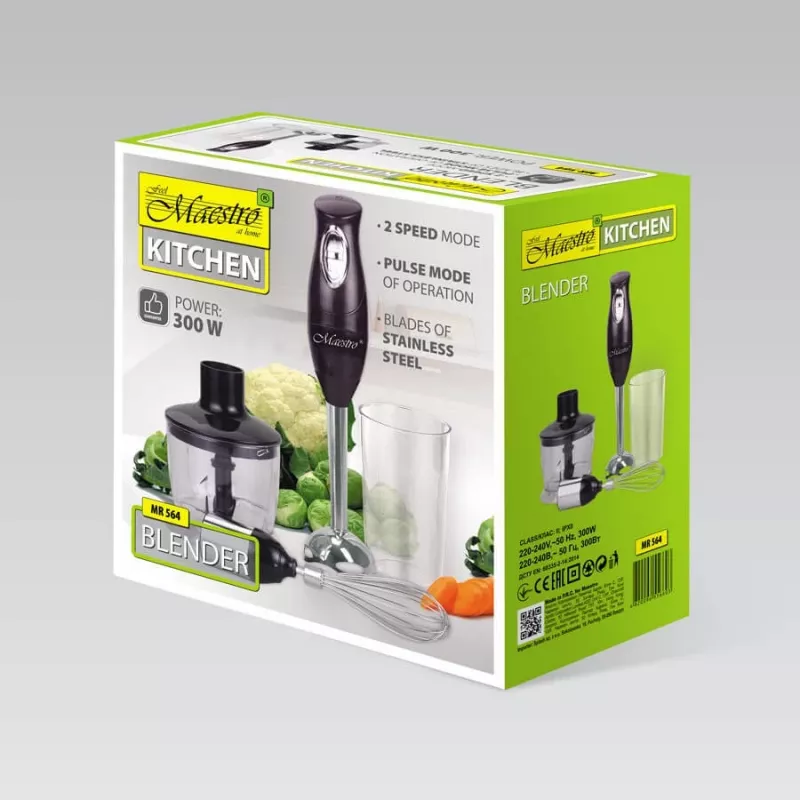 Feel-Maestro MR-564 5-in-1 blender 0.6 l 300 W juodos spalvos