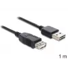 USB laidas DeLOCK EASY-USB 2.0-A 1 m juodas