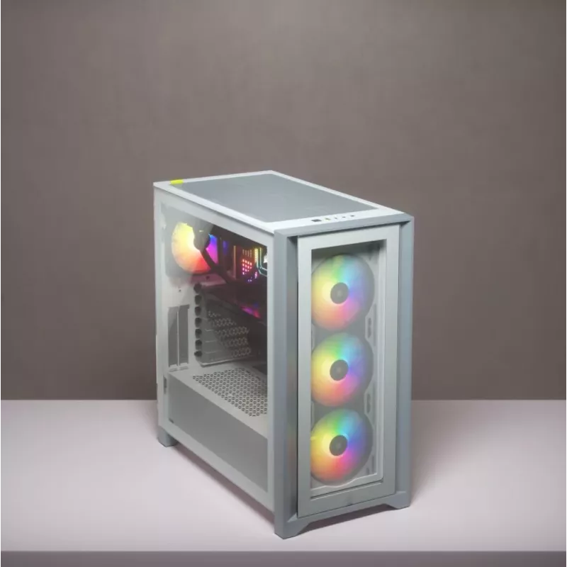 Korpusas Corsair iCUE 4000X RGB Midi Tower Baltas