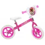 Balansinis dviratis HUFFY Princess 10 colių vaikams, be pedalų, lengvas rėmas, putų padangos