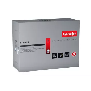 Activejet ATH-55N kasetė (pakeičia HP 55A CE255A, Canon CRG-724; Supreme; 6000 puslapių; juoda)