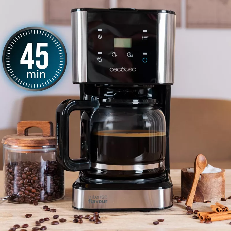 Cecotec 272 kavos virimo aparatas 12 puodelių / 1,5 L juodas