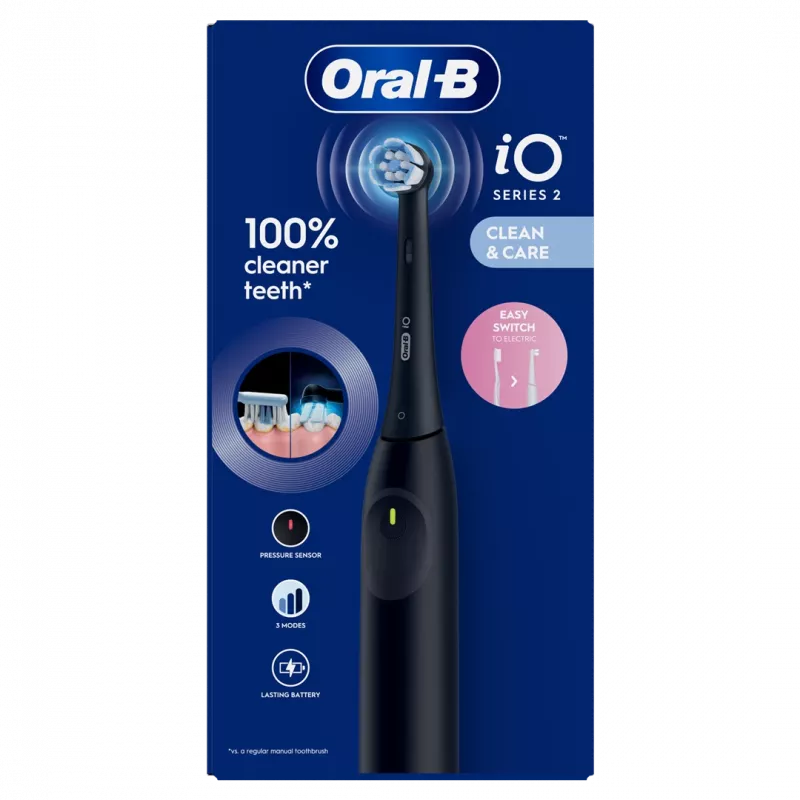 Oral-B iO2 elektrinis dantų šepetėlis Night Black