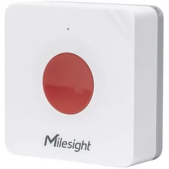 Belaidis medicininis pagalbos mygtukas Milesight WS101915M, baterijinis LiCoO2, 50×50×18 mm, baltas