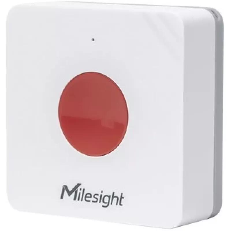 Belaidis medicininis pagalbos mygtukas Milesight WS101915M, baterijinis LiCoO2, 50×50×18 mm, baltas