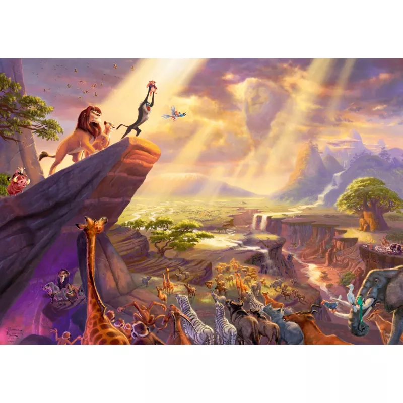Thomas Kinkade Studios: Disney Dreams Collection - Liūtas Karalius, Dėlionė 1000 dalių