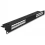 DeLOCK 66876 pataisos skydas 1U Cat6a juodas metalinis