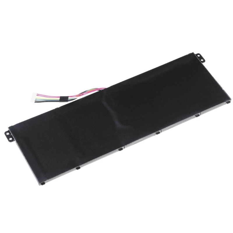 Baterija Green Cell AC52, skirta Acer Aspire E11 ES1-111M ES1-131 E15 ES1-512 Chromebook CB3-111 CB5-311, 11,4V 2200mAh Li-Ion, 3 elementai, juoda