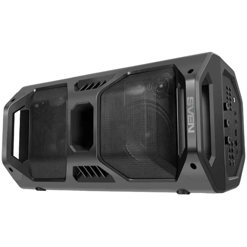 Nešiojamas garsiakalbis SVEN PS-600, juodas (50W, TWS, Bluetooth, FM, USB, microSD, LED ekranas, 4000 mAh)