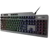 Mechaninė žaidimų klaviatūra Lenovo Legion K500 — pilno dydžio 104 klavišų USB, QWERTY JAV anglų, RGB apšvietimas, pilka/juoda