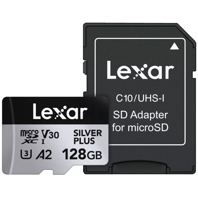 Lexar 128GB UHS-I MicroSDXC Professional SILVER PLUS