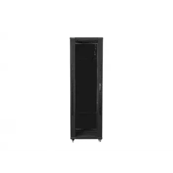 LANBERG 19 42U 800x800 laisvai pastatoma spinta su grūdinto stiklo durimis (FlatPack) Juoda (Siuntimas per ekspediciją)