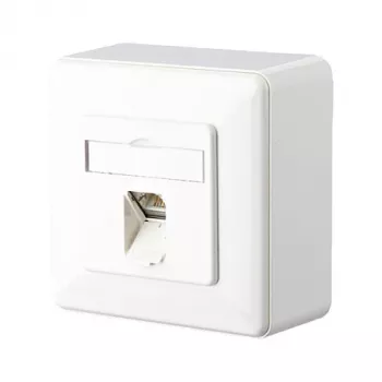 METZ CONNECT BTR E-DAT C6 8(8) AP sieninė dėžutė – RJ-45 – gryna balta, RAL 9010 (1307370002-I)