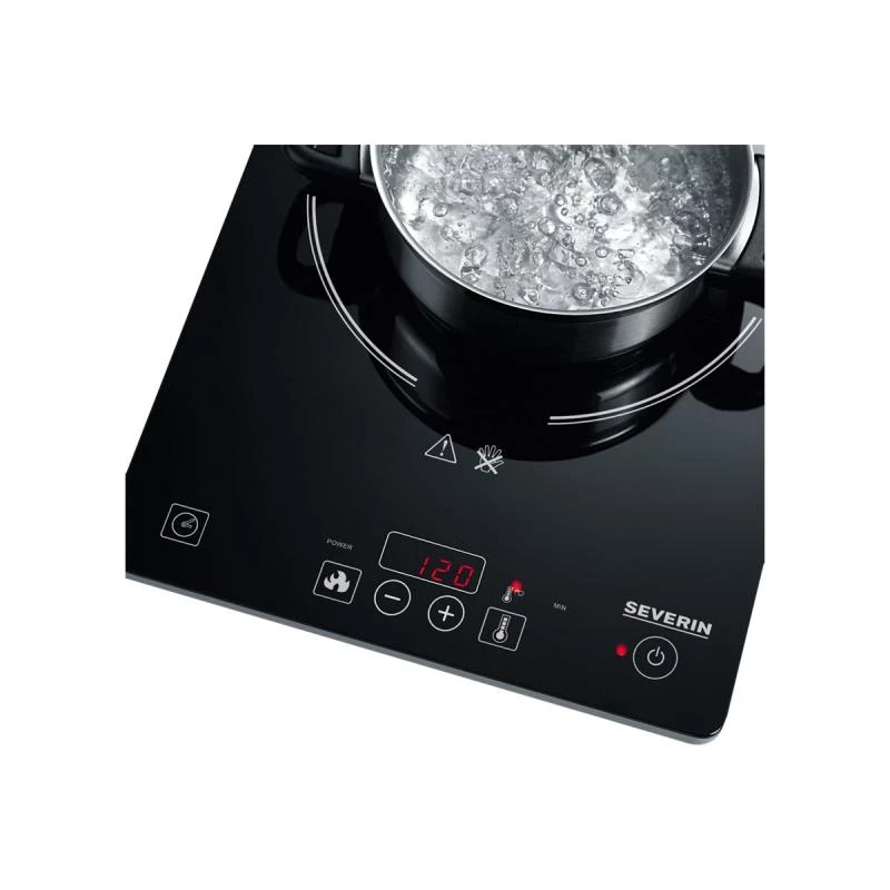 Severin KP 1071 elektrinė indukcinė kaitlentė, juoda, viena zona