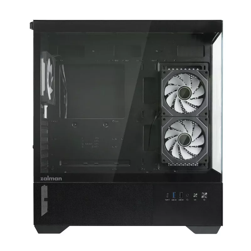Korpusas PC CHRONIX V2 Mid Tower ARGB ventiliatoriai x3 juodas