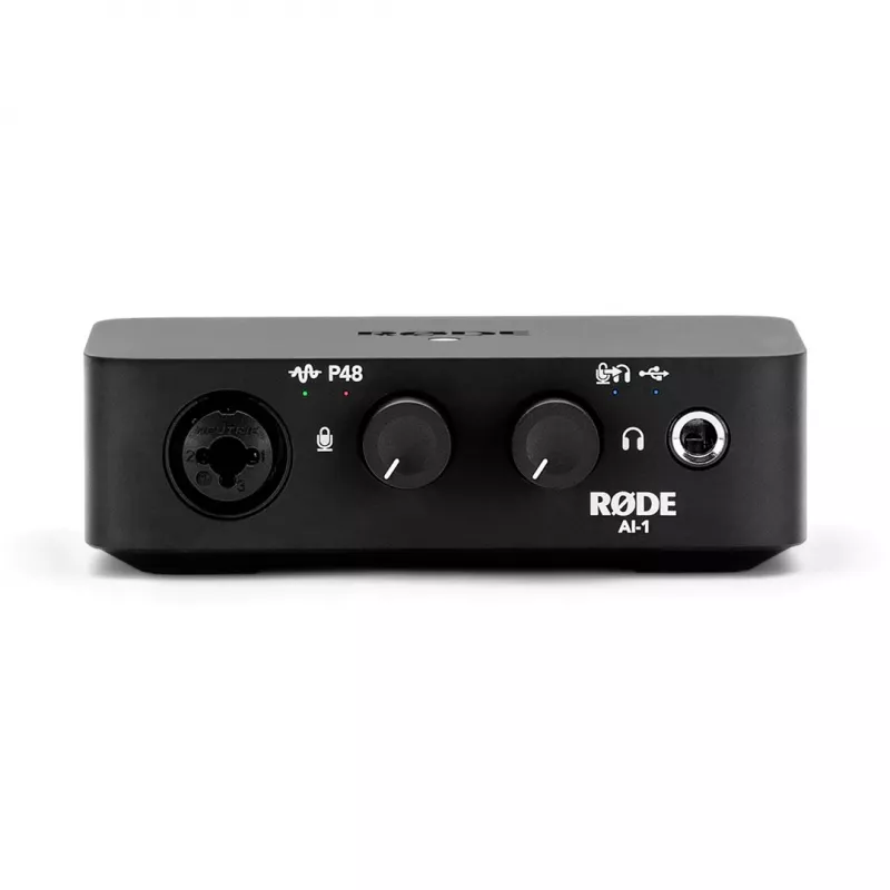 RODE AI-1 USB garso sąsaja A-A išankstinis stiprintuvas 24 bit 96 kHz Juoda