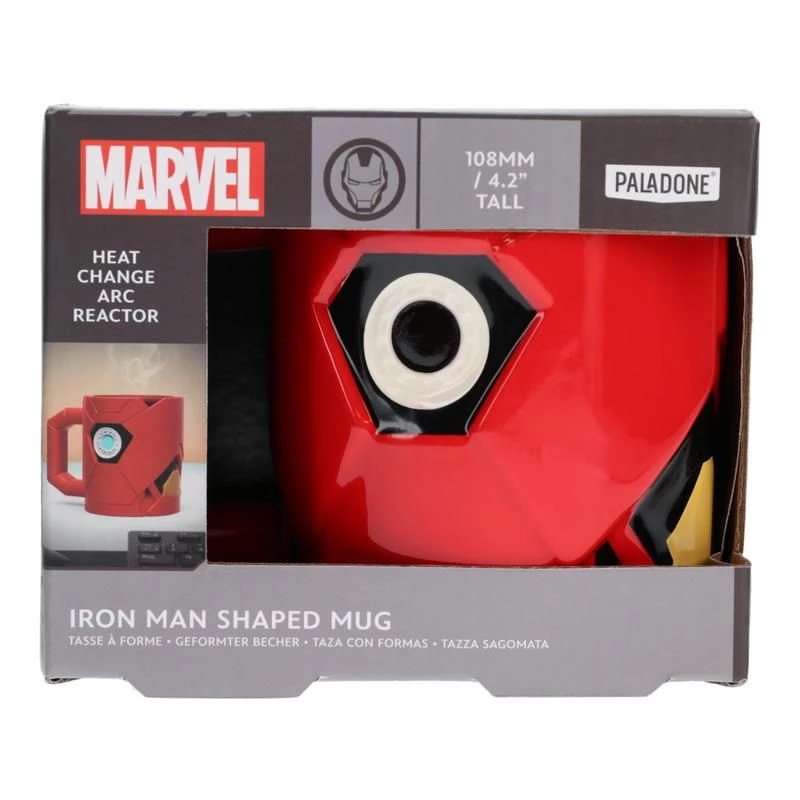 Puodelis Paladone Iron Man Shaped Red 0,5 L Vienetas