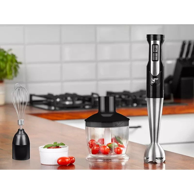 Panardintuvas LAFE BRK-003A, 800W, juodas/sidabrinis, nerūdijančio plieno peilis, 0,6 L dubuo, 0,5 L ąsotis