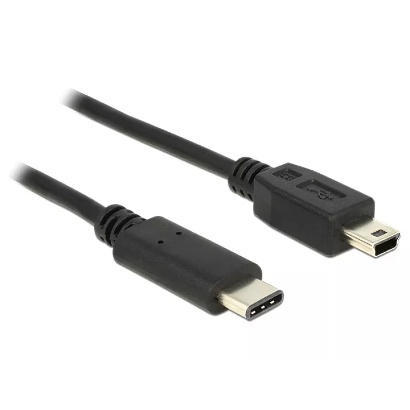 USB laidas DeLOCK 83603 USB 2.0 1m USB C Mini-USB B Juodas