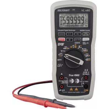 Voltcraft VC 480 rankinis multimetras, skaitmeninis, vandeniui atsparus IP67, CAT IV 1000 V, 6000 skaitmenų (VC-16821325)