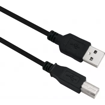 USB kabelis Helos 288306 USB 2.0 3 m USB A USB B juodas
