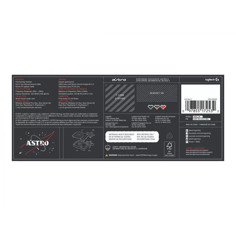 Ausinės žaidimams ASTRO Gaming A10