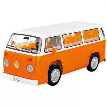Konstruktorius Cobi Volkswagen T2b autobusiukas oranžinis, mastelis 1:35