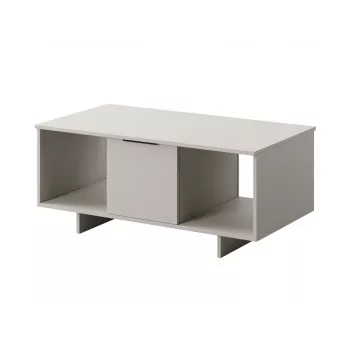 Staliukas kavos cama meble ALMA 100×55×55 cm, stačiakampis smėlio spalvos stalviršis, kashmyras