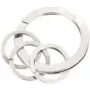 Raktų žiedas TROIKA NAIL GUARD sidabrinis nerūdijantis plienas 6 mm aukštis 3,5 cm skersmuo