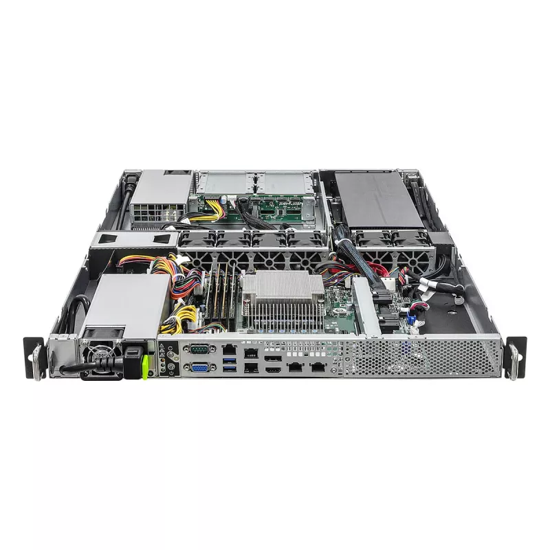 Kompiuterio korpusas ASRock 1U1G-W680/2L2T stelažinis (1U) pilkas