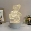 Naktinė lemputė Extralink HOME 3D širdies optinė iliuzija lovos lemputė USB