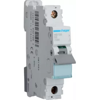 Automatinis jungiklis Hager MB199 B tipas 1P 1 modulis