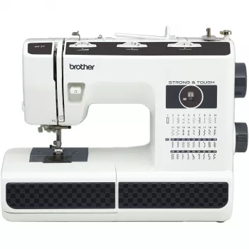 Pusiau automatinė siuvimo mašina Brother HF37 elektromechaninė balta juoda