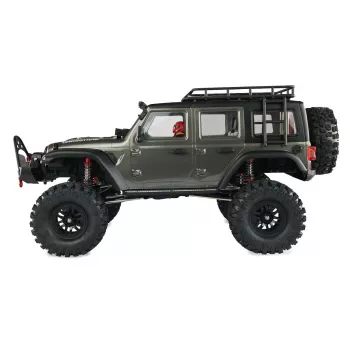Radijo bangomis valdomas visureigis Amewi AMXRock Crosstail Crawler 4WD 1:10 ARTR antracito pilkas (22657)