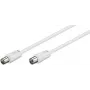 Microconnect COAX050W koaksialinis kabelis 5 m Baltas