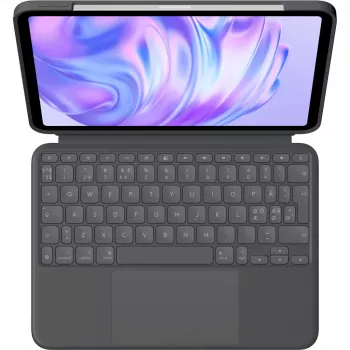 Klaviatūros dėklas Logitech Combo Touch QWERTY danų/suomių/norvegų/švedų Smart Connector grafitas
