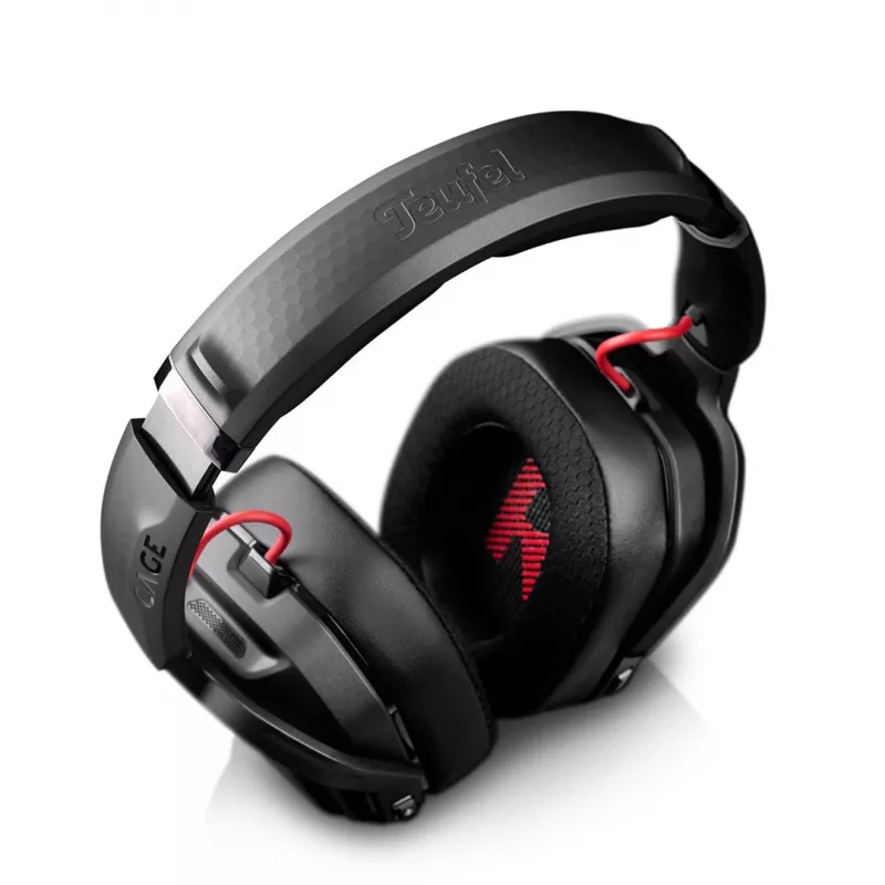 Teufel CAGE PRO belaidės ausinės su galvos juosta, žaidimams, USB Type-C, Bluetooth, juodos