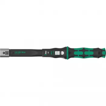 Wera Click-Torque X 7 sukimo veržliaraktis su juodai-žalia rankena, kvadratinis 14x18 mm