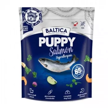 Sausas šuniukų ėdalas BALTICA EXCELLENT Puppy Salmon Hypoalerginis XS/S 1 kg, 30% baltymų, 16% riebalų