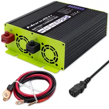 Baterijų įkroviklis QOLTEC 51918 80A 12V – LiFePO4, AGM, GEL, SLA akumuliatoriams
