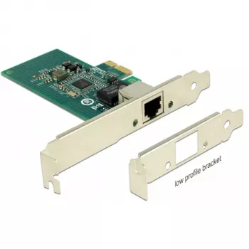 DeLock PCI Express kortelė > 1 x Gigabit LAN - tinklo adapteris - PCIe 2.1 Low-Profile - Gigabit Ethernet