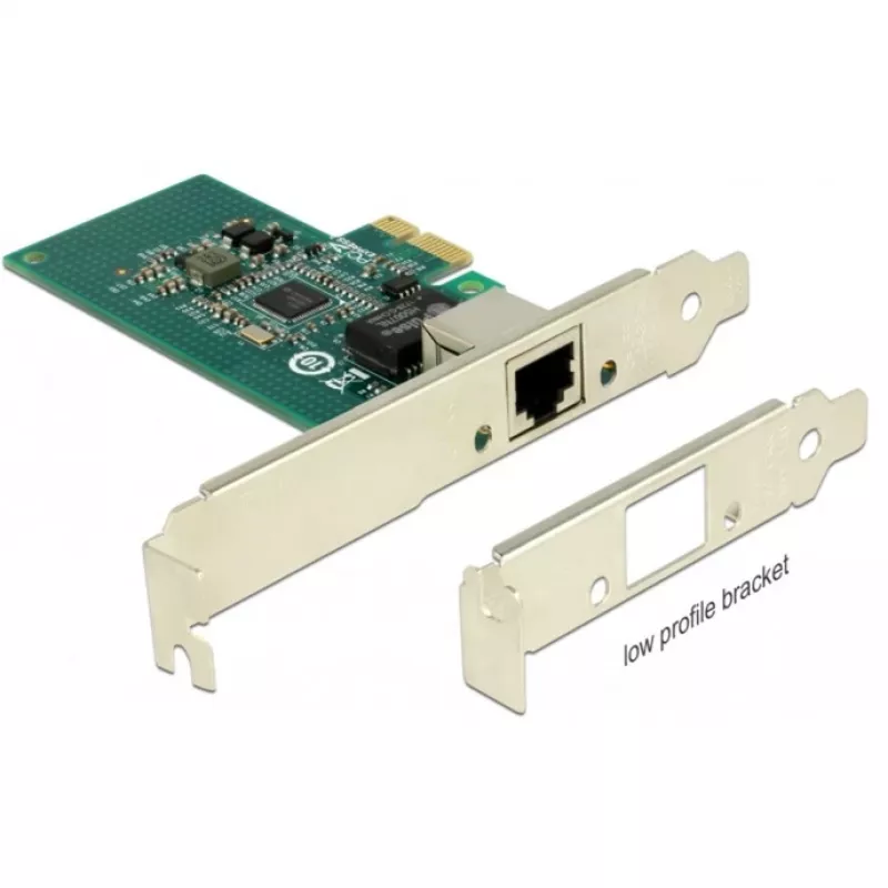 DeLock PCI Express kortelė > 1 x Gigabit LAN - tinklo adapteris - PCIe 2.1 Low-Profile - Gigabit Ethernet