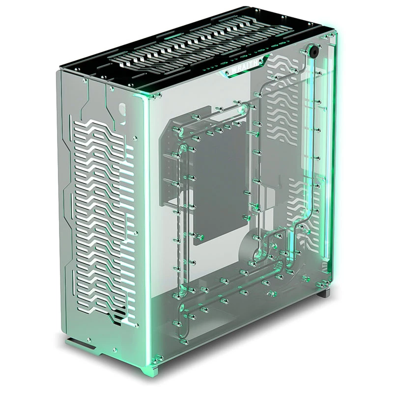 Singularity Computers Wraith ITX/DTX kompiuterio korpusas, sidabrinis