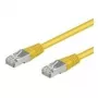 Wentronic Goobay CAT 5e Patch Laidas, F/UTP, Geltonas, 10 m - CCA vario mišinys (50178)