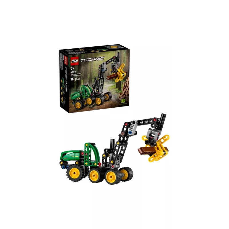 LEGO TECHNIC 42218 John Deere 1470H Ratų miško kombainas