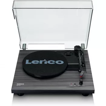 Puskilpa automatinis vinilo grotuvas Lenco LS-10 Juodas su įmontuotais garsiakalbiais, 33/45 aps/min, RCA išėjimas, ausinių lizdas