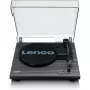 Puskilpa automatinis vinilo grotuvas Lenco LS-10 Juodas su įmontuotais garsiakalbiais, 33/45 aps/min, RCA išėjimas, ausinių lizdas