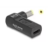 Adapteris DeLOCK USB Type-C moteriškas į HP 4,8 x 1,7 mm vyriškas 90° kampu