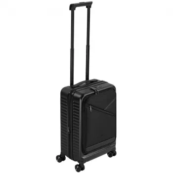 Kabininis lagaminas Rivacase 8180 Clark ECO – kietas korpusas, rankinis bagažas, juodas